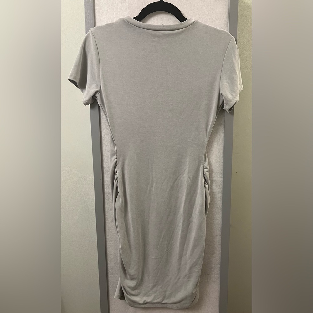 Express Bodycon XS Light Sage Green Dress Women's Ruched Stretch Extra S… - Picture 9 of 12